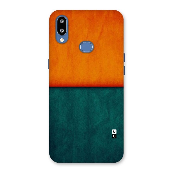 Orange Green Shade Back Case for Galaxy M01s