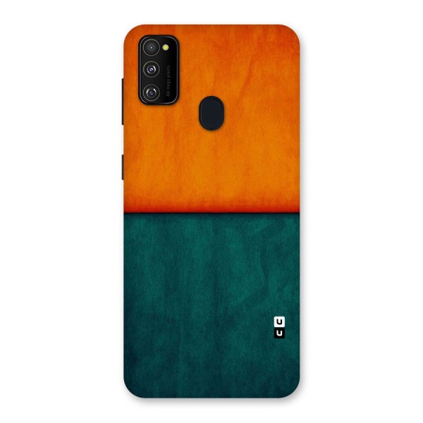 Orange Green Shade Back Case for Galaxy M21