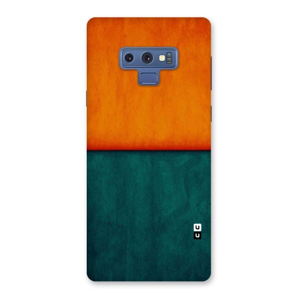 Orange Green Shade Back Case for Galaxy Note 9