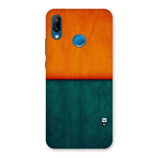 Orange Green Shade Back Case for Huawei P20 Lite