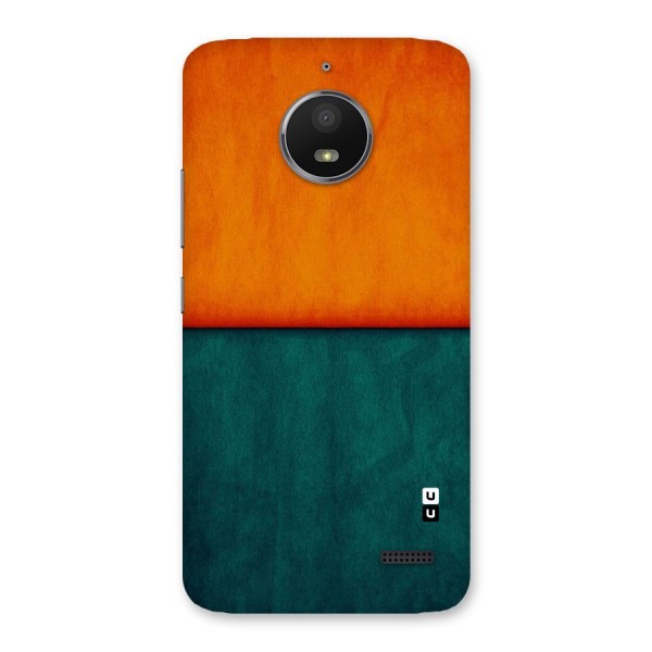 Orange Green Shade Back Case for Moto E4