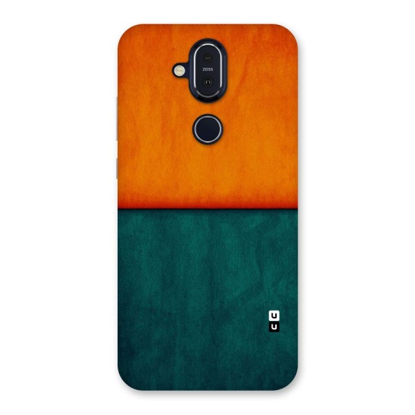 Orange Green Shade Back Case for Nokia 8.1