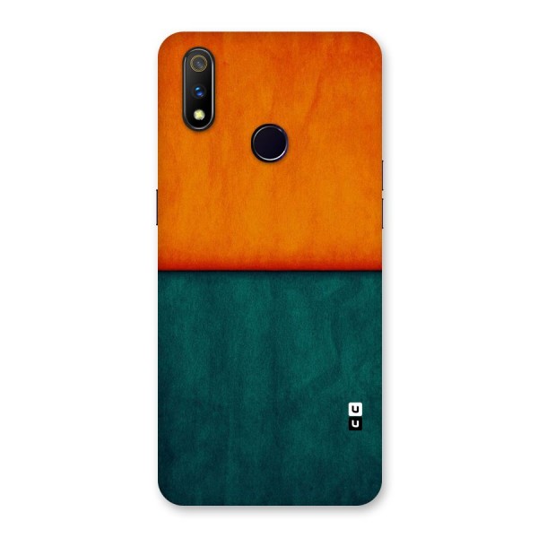 Orange Green Shade Back Case for Realme 3 Pro