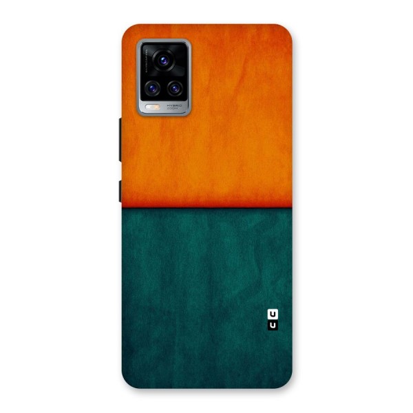 Orange Green Shade Back Case for Vivo V20 Pro