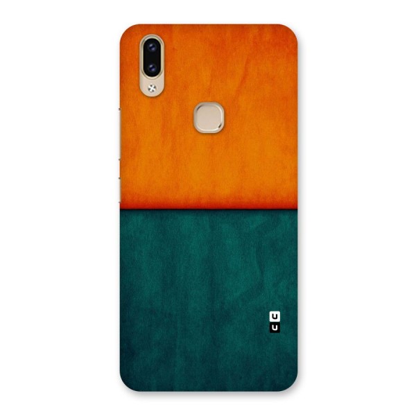 Orange Green Shade Back Case for Vivo V9