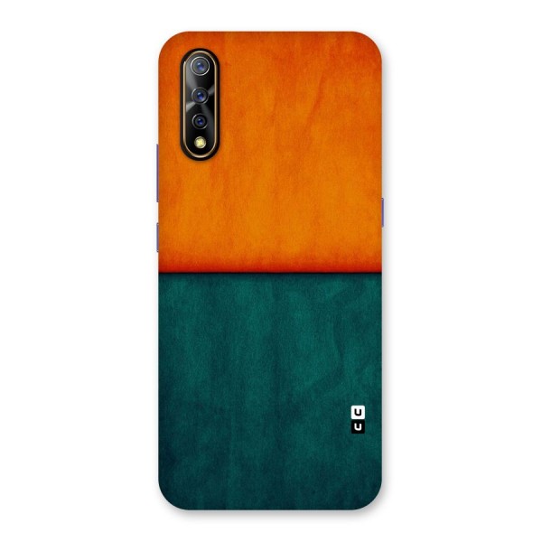 Orange Green Shade Back Case for Vivo Z1x