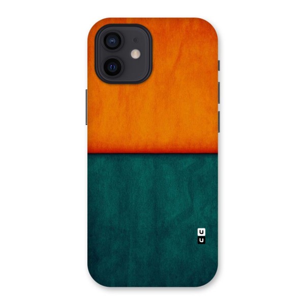 Orange Green Shade Back Case for iPhone 12