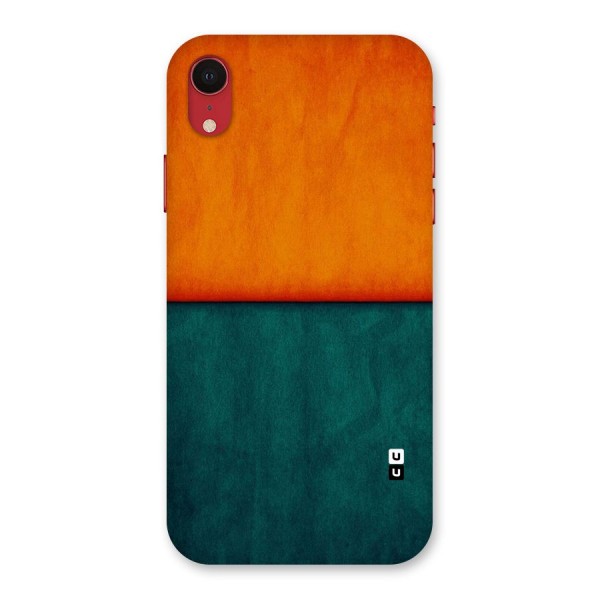 Orange Green Shade Back Case for iPhone XR