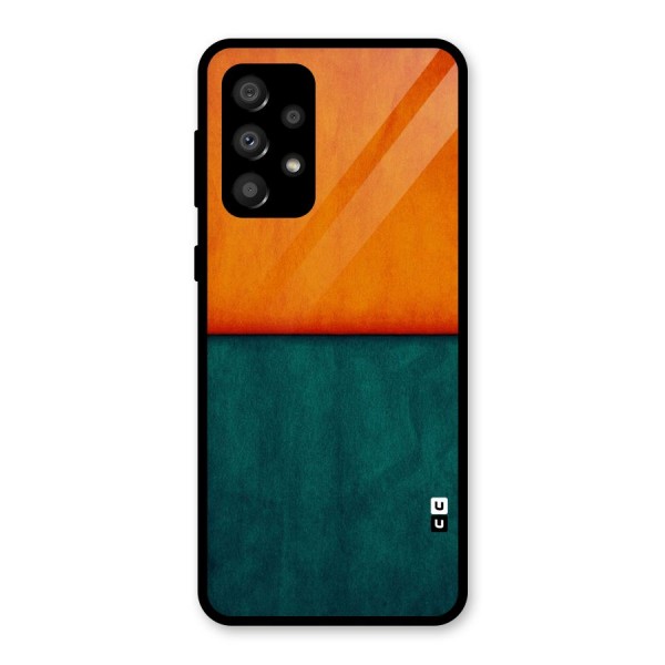 Orange Green Shade Glass Back Case for Galaxy A32