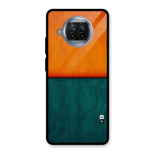 Orange Green Shade Glass Back Case for Mi 10i