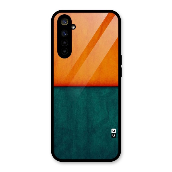 Orange Green Shade Glass Back Case for Realme 6i