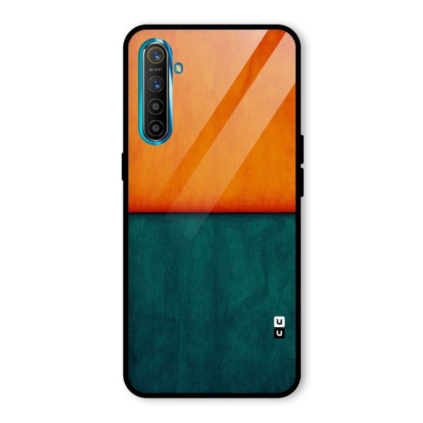 Orange Green Shade Glass Back Case for Realme XT