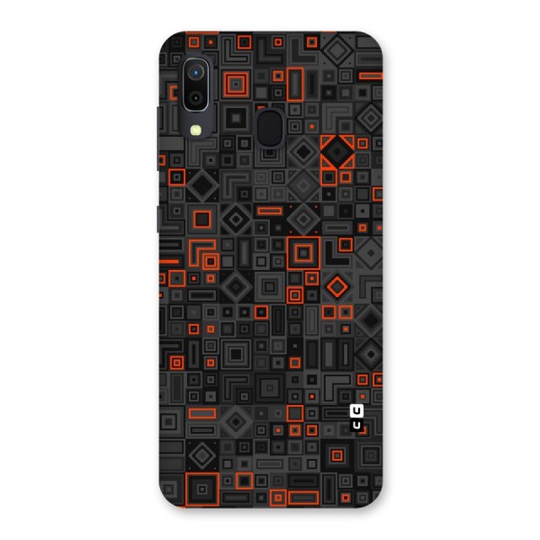 Orange Shapes Abstract Back Case for Galaxy A20