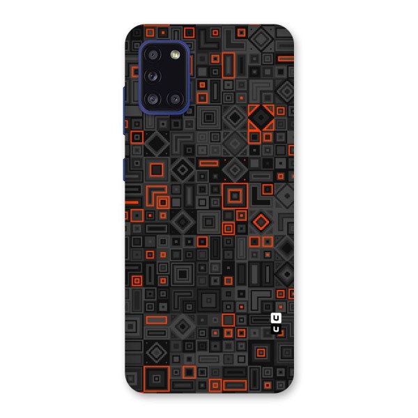 Orange Shapes Abstract Back Case for Galaxy A31