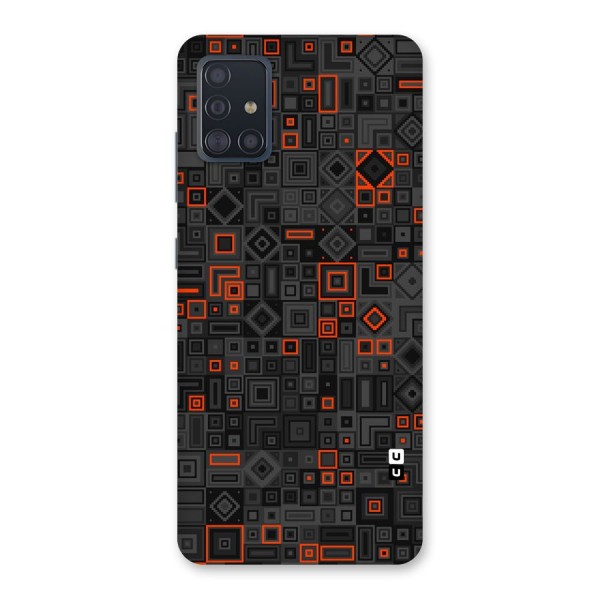 Orange Shapes Abstract Back Case for Galaxy A51