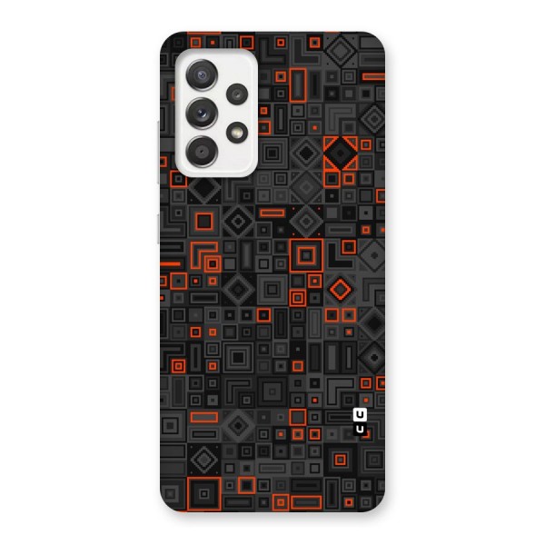 Orange Shapes Abstract Back Case for Galaxy A52