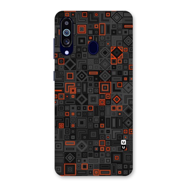 Orange Shapes Abstract Back Case for Galaxy A60