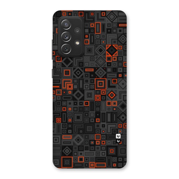 Orange Shapes Abstract Back Case for Galaxy A72