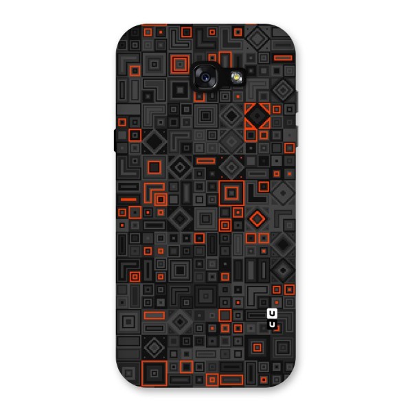 Orange Shapes Abstract Back Case for Galaxy A7 (2017)