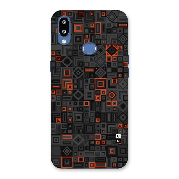 Orange Shapes Abstract Back Case for Galaxy M01s