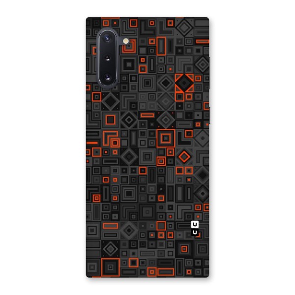 Orange Shapes Abstract Back Case for Galaxy Note 10