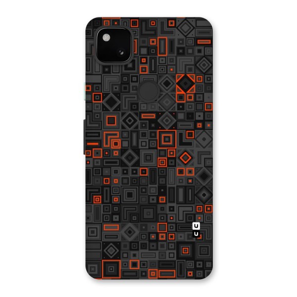 Orange Shapes Abstract Back Case for Google Pixel 4a