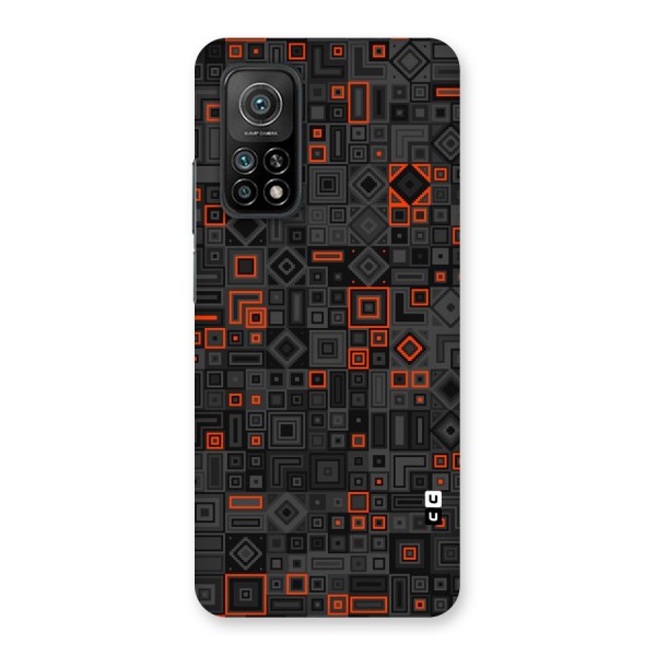 Orange Shapes Abstract Back Case for Mi 10T 5G