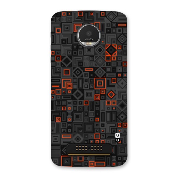 Orange Shapes Abstract Back Case for Moto Z Play