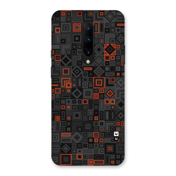 Orange Shapes Abstract Back Case for OnePlus 7 Pro