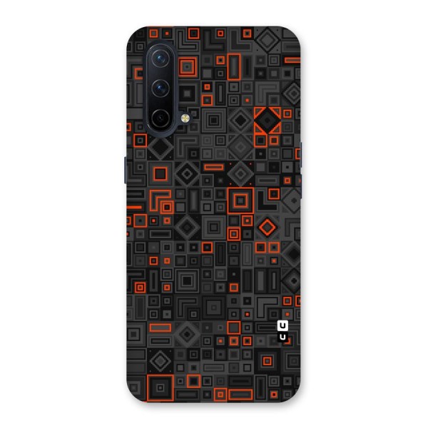 Orange Shapes Abstract Back Case for OnePlus Nord CE 5G