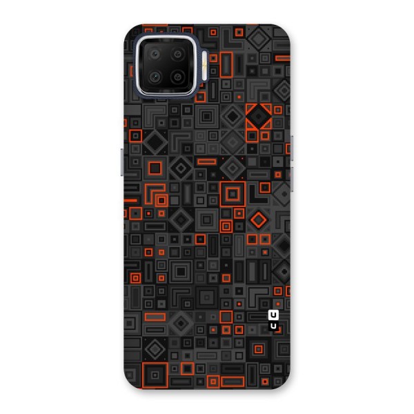 Orange Shapes Abstract Back Case for Oppo F17