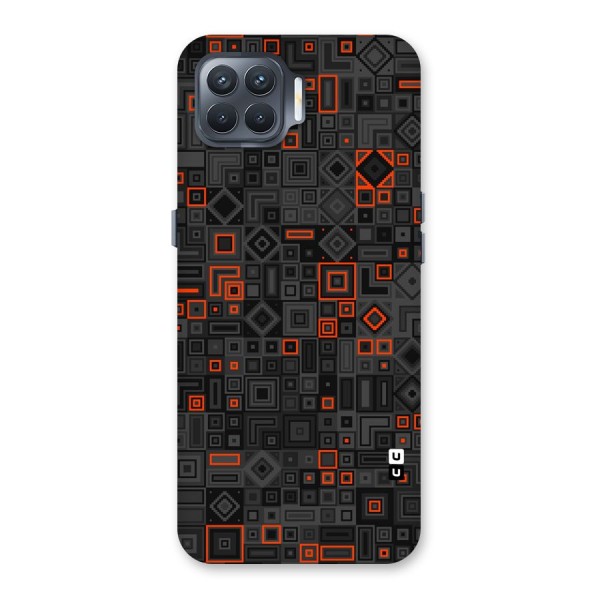 Orange Shapes Abstract Back Case for Oppo F17 Pro