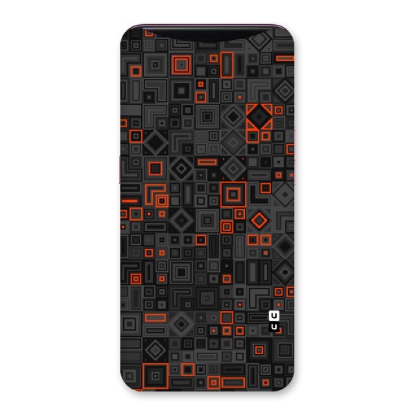 Orange Shapes Abstract Back Case for Oppo Find X