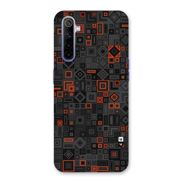 Orange Shapes Abstract Back Case for Realme 6