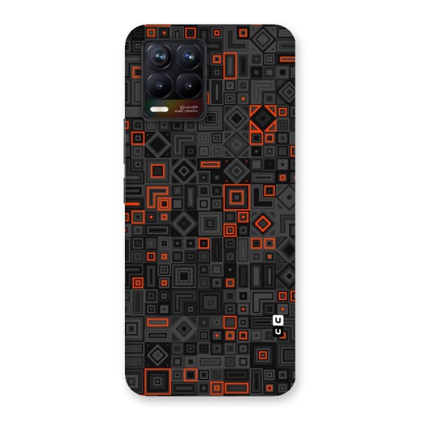 Orange Shapes Abstract Back Case for Realme 8