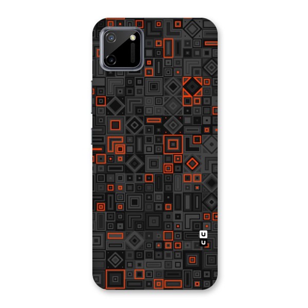 Orange Shapes Abstract Back Case for Realme C11