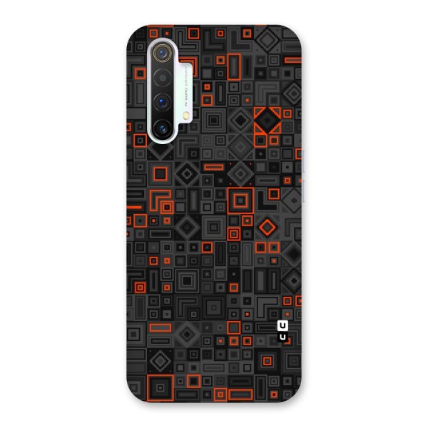 Orange Shapes Abstract Back Case for Realme X3 SuperZoom