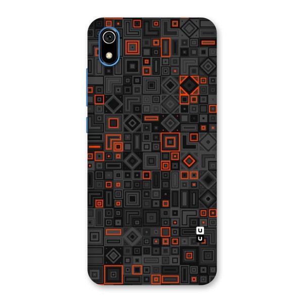 Orange Shapes Abstract Back Case for Redmi 7A