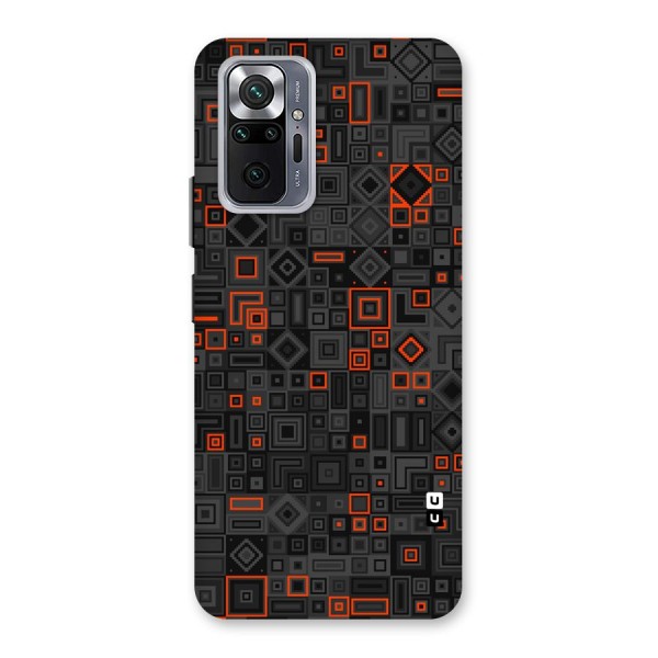 Orange Shapes Abstract Back Case for Redmi Note 10 Pro