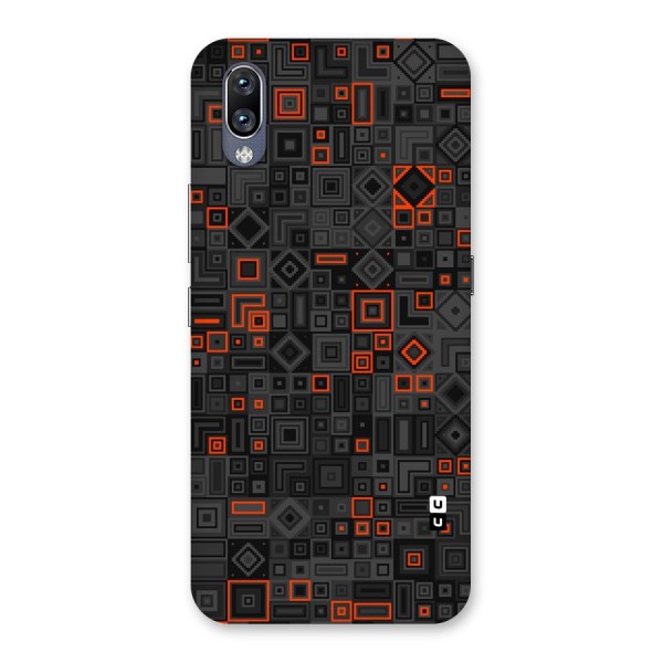 Orange Shapes Abstract Back Case for Vivo NEX