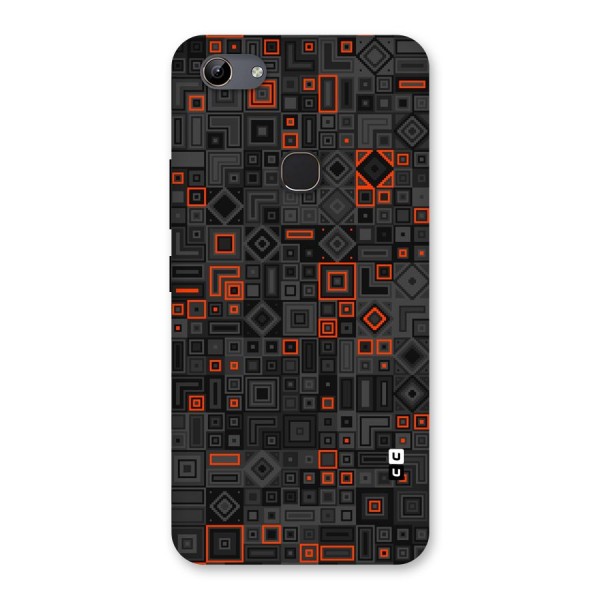 Orange Shapes Abstract Back Case for Vivo Y81