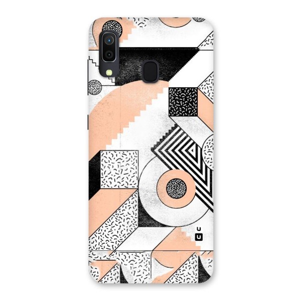 Orange Zig Zag Back Case for Galaxy A20