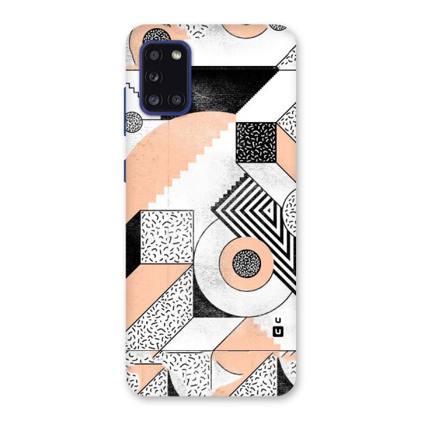 Orange Zig Zag Back Case for Galaxy A31