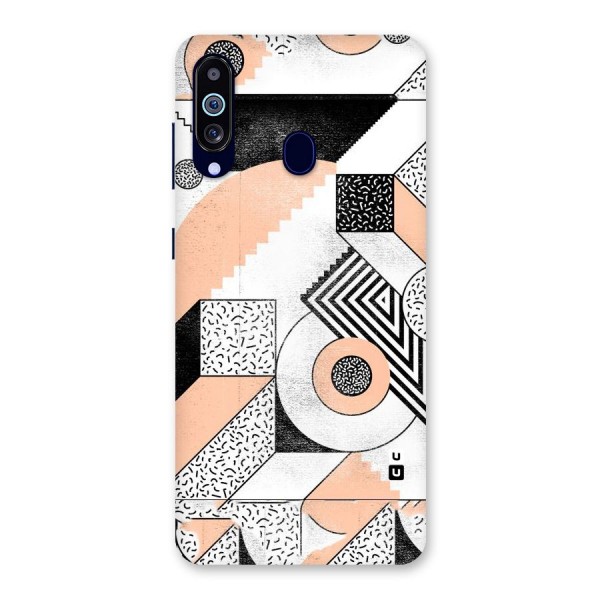 Orange Zig Zag Back Case for Galaxy A60