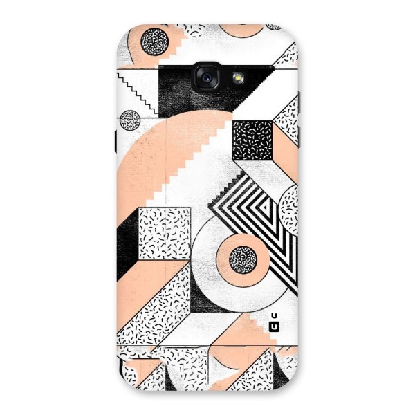 Orange Zig Zag Back Case for Galaxy A7 (2017)