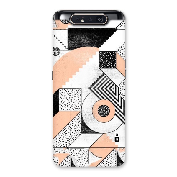 Orange Zig Zag Back Case for Galaxy A80