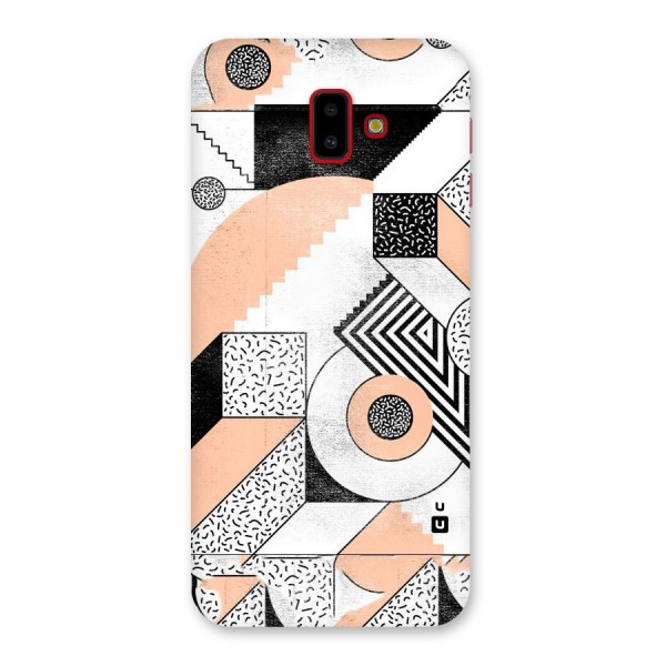 Orange Zig Zag Back Case for Galaxy J6 Plus