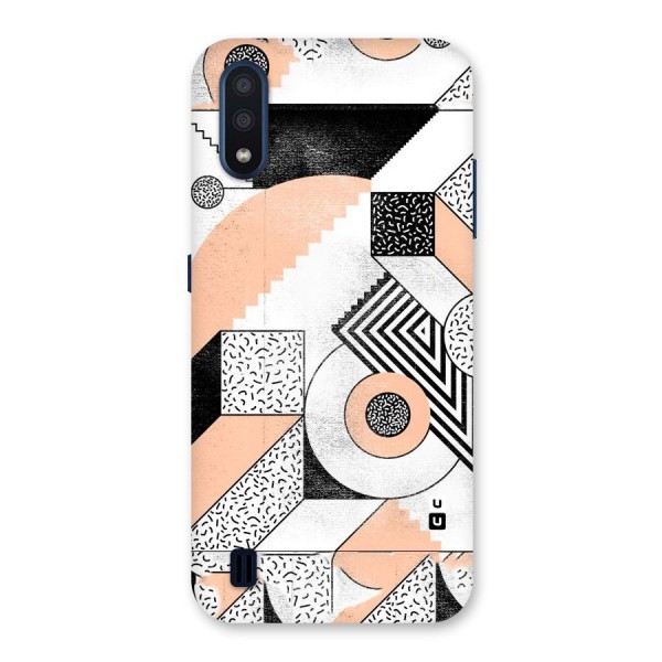 Orange Zig Zag Back Case for Galaxy M01