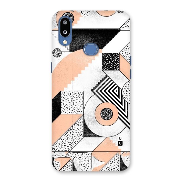 Orange Zig Zag Back Case for Galaxy M01s