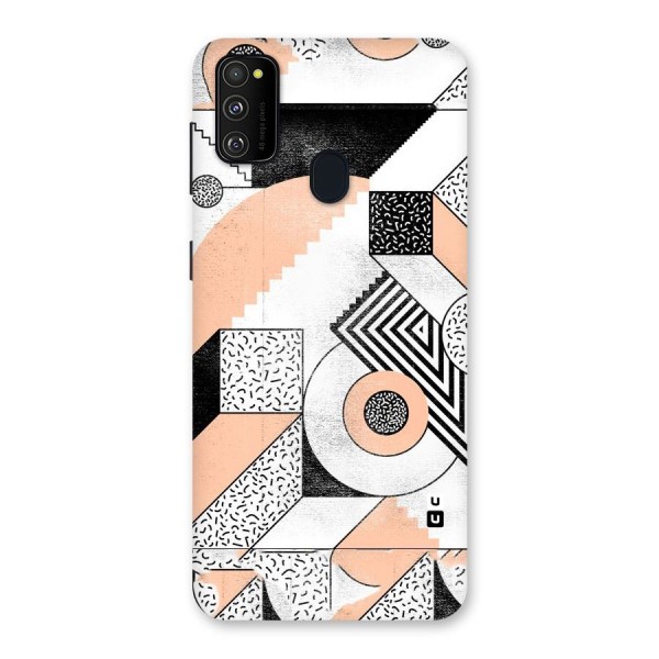 Orange Zig Zag Back Case for Galaxy M21